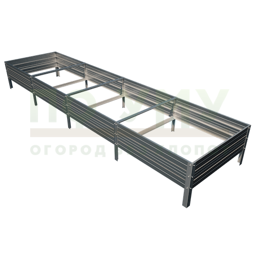 Грядка оцинкованная 0,5х4,0 м, высота 30 см