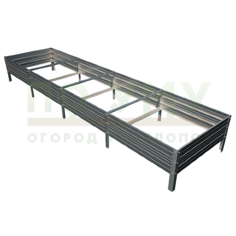 Грядка оцинкованная 1,0х4,0 м, высота 30 см в Москве
