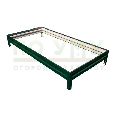 Грядка с полимерным покрытием 0,8х2,0 м, высота 15 см в Москве