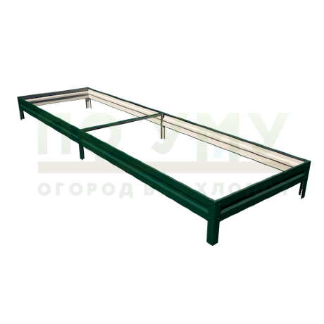 Грядка с полимерным покрытием 0,8х3,0 м, высота 15 см в Москве