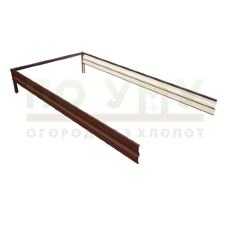 Вставка-удлинение 2,0 м, для грядки полимерным покрытием высота 15 см в Москве