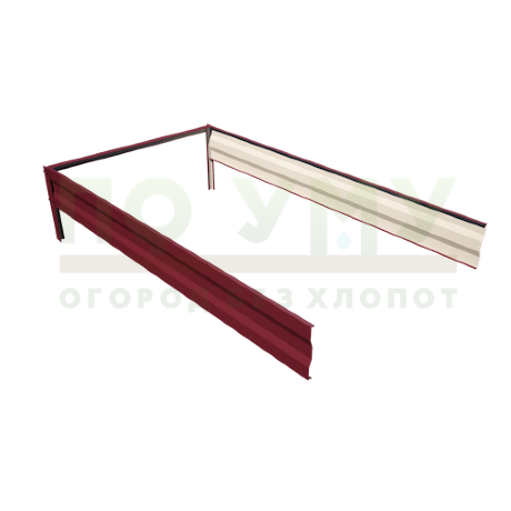 Вставка-удлинение 2,0 м, для грядки полимерным покрытием высота 20 см в Москве