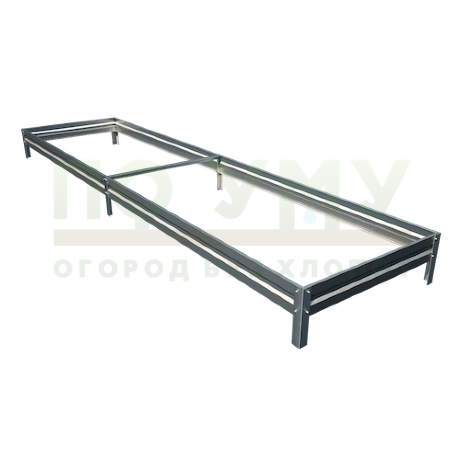 Грядка оцинкованная 0,5х4,0 м, высота 15 см в Москве